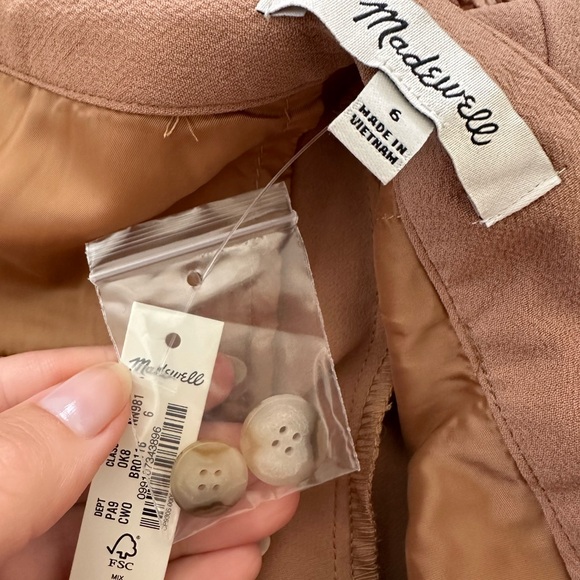 NWT Madewell Rosedale High-Rise Straight Pant in Crepe - Picture 13 of 15